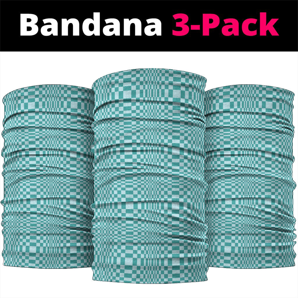 Cyan Filipino Binakol Motifs Neck Gaiter Mabuhay Philippines Festival Kusikus Pattern