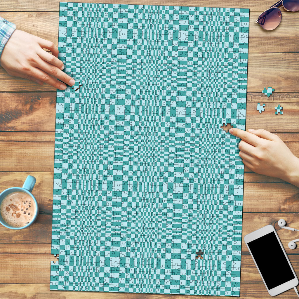 Cyan Filipino Binakol Motifs Puzzle Mabuhay Philippines Festival Kusikus Pattern