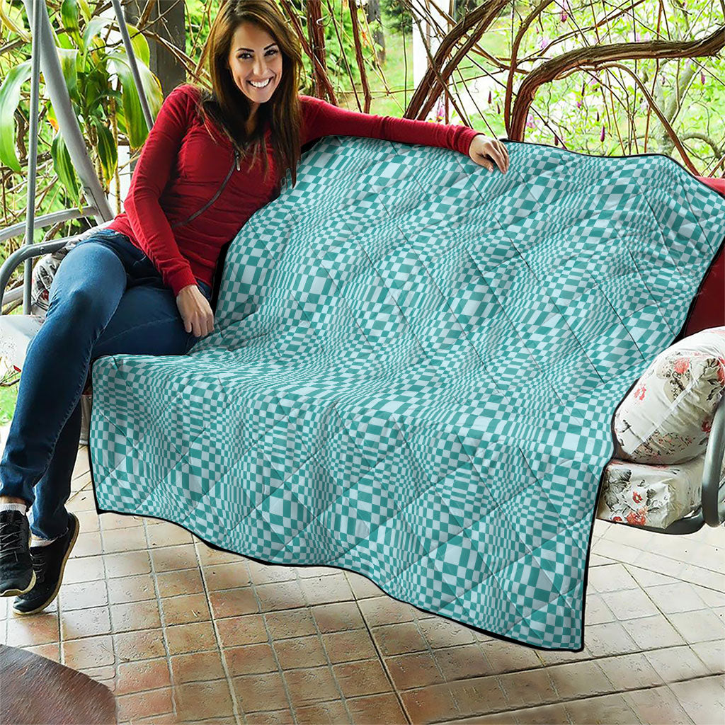Cyan Filipino Binakol Motifs Quilt Mabuhay Philippines Festival Kusikus Pattern