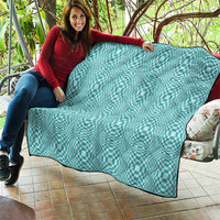 Cyan Filipino Binakol Motifs Quilt Mabuhay Philippines Festival Kusikus Pattern