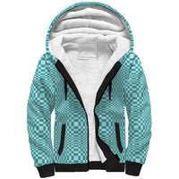 Cyan Filipino Binakol Motifs Sherpa Hoodie Mabuhay Philippines Festival Kusikus Pattern