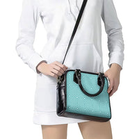 Cyan Filipino Binakol Motifs Shoulder Handbag Mabuhay Philippines Festival Kusikus Pattern