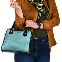 Cyan Filipino Binakol Motifs Shoulder Handbag Mabuhay Philippines Festival Kusikus Pattern