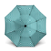 Cyan Filipino Binakol Motifs Umbrella Mabuhay Philippines Festival Kusikus Pattern