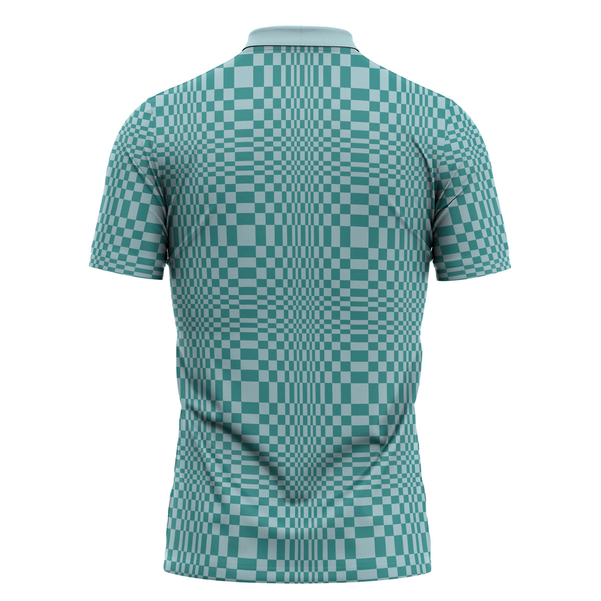 Cyan Filipino Binakol Motifs Zipper Polo Shirt Mabuhay Philippines Festival Kusikus Pattern