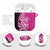 New Zealand Silver Fern Rugby Custom AirPods Case All Black Maori Pattern Pink - Polynesian Pride