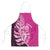 New Zealand Silver Fern Rugby Custom Apron All Black Maori Pattern Pink - Polynesian Pride