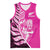 New Zealand Silver Fern Rugby Custom Basketball Jersey All Black Maori Pattern Pink - Polynesian Pride