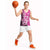 New Zealand Silver Fern Rugby Custom Basketball Jersey All Black Maori Pattern Pink - Polynesian Pride
