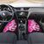 New Zealand Silver Fern Rugby Custom Car Mats All Black Maori Pattern Pink - Polynesian Pride