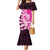 New Zealand Silver Fern Rugby Custom Mermaid Dress All Black Maori Pattern Pink - Polynesian Pride