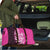 New Zealand Silver Fern Rugby Custom Travel Bag All Black Maori Pattern Pink - Polynesian Pride