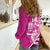 New Zealand Silver Fern Rugby Custom Women Casual Shirt All Black Maori Pattern Pink - Polynesian Pride