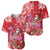 Personalized Hawaii Christmas Baseball Jersey Mele Kalikimaka Chilling Shaka Santa Flamingo - Polynesian Pride