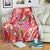 Personalized Hawaii Christmas Blanket Mele Kalikimaka Chilling Shaka Santa Flamingo - Polynesian Pride