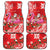 Personalized Hawaii Christmas Car Mats Mele Kalikimaka Chilling Shaka Santa Flamingo - Polynesian Pride