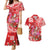 Personalized Hawaii Christmas Couples Matching Mermaid Dress and Hawaiian Shirt Mele Kalikimaka Chilling Shaka Santa Flamingo - Polynesian Pride