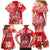 Personalized Hawaii Christmas Family Matching Mermaid Dress and Hawaiian Shirt Mele Kalikimaka Chilling Shaka Santa Flamingo - Polynesian Pride