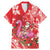 Personalized Hawaii Christmas Family Matching Mermaid Dress and Hawaiian Shirt Mele Kalikimaka Chilling Shaka Santa Flamingo - Polynesian Pride