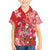 Personalized Hawaii Christmas Family Matching Off The Shoulder Long Sleeve Dress and Hawaiian Shirt Mele Kalikimaka Chilling Shaka Santa Flamingo - Polynesian Pride