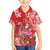 Personalized Hawaii Christmas Family Matching Off Shoulder Short Dress and Hawaiian Shirt Mele Kalikimaka Chilling Shaka Santa Flamingo - Polynesian Pride