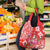 Personalized Hawaii Christmas Grocery Bag Mele Kalikimaka Chilling Shaka Santa Flamingo - Polynesian Pride