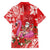 Personalized Hawaii Christmas Hawaiian Shirt Mele Kalikimaka Chilling Shaka Santa Flamingo - Polynesian Pride