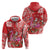Personalized Hawaii Christmas Hoodie Mele Kalikimaka Chilling Shaka Santa Flamingo - Polynesian Pride