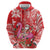 Personalized Hawaii Christmas Hoodie Mele Kalikimaka Chilling Shaka Santa Flamingo - Polynesian Pride