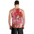 Personalized Hawaii Christmas Men Tank Top Mele Kalikimaka Chilling Shaka Santa Flamingo - Polynesian Pride