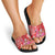 Personalized Hawaii Christmas Slide Sandals Mele Kalikimaka Chilling Shaka Santa Flamingo - Polynesian Pride