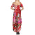 Personalized Hawaii Christmas Summer Maxi Dress Mele Kalikimaka Chilling Shaka Santa Flamingo - Polynesian Pride