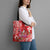 Personalized Hawaii Christmas Tote Bag Mele Kalikimaka Chilling Shaka Santa Flamingo - Polynesian Pride