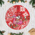 Personalized Hawaii Christmas Tree Skirt Mele Kalikimaka Chilling Shaka Santa Flamingo - Polynesian Pride