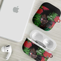 Meri Kirihimete New Zealand AirPods Case Piwakawaka Koru Fern Mix Pohutukawa - Polynesian Pride