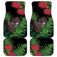 Meri Kirihimete New Zealand Car Mats Piwakawaka Koru Fern Mix Pohutukawa - Polynesian Pride
