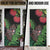 Meri Kirihimete New Zealand Door Cover Piwakawaka Koru Fern Mix Pohutukawa - Polynesian Pride