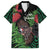 Meri Kirihimete New Zealand Family Matching Off The Shoulder Long Sleeve Dress and Hawaiian Shirt Piwakawaka Koru Fern Mix Pohutukawa - Polynesian Pride