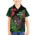 Meri Kirihimete New Zealand Kid Hawaiian Shirt Piwakawaka Koru Fern Mix Pohutukawa - Polynesian Pride