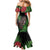 Meri Kirihimete New Zealand Mermaid Dress Piwakawaka Koru Fern Mix Pohutukawa - Polynesian Pride
