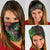 Meri Kirihimete New Zealand Neck Gaiter Piwakawaka Koru Fern Mix Pohutukawa - Polynesian Pride