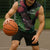 Meri Kirihimete New Zealand Sleeveless Hoodie Piwakawaka Koru Fern Mix Pohutukawa - Polynesian Pride