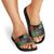 Meri Kirihimete New Zealand Slide Sandals Piwakawaka Koru Fern Mix Pohutukawa - Polynesian Pride