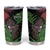 Meri Kirihimete New Zealand Tumbler Cup Piwakawaka Koru Fern Mix Pohutukawa - Polynesian Pride