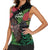 Meri Kirihimete New Zealand Women Sleeveless Polo Shirt Piwakawaka Koru Fern Mix Pohutukawa - Polynesian Pride