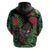 Meri Kirihimete New Zealand Zip Hoodie Piwakawaka Koru Fern Mix Pohutukawa - Polynesian Pride