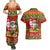 Personalised Hawaii Surfing Santa Christmas Couples Matching Summer Maxi Dress and Hawaiian Shirt Tropical Pineapple Mele Kalikimaka Quilt Pattern LT14 - Polynesian Pride
