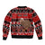 Personalised New Zealand Christmas Bomber Jacket Aotearoa Kiwi Meri Kirihimete Red Version LT14 - Polynesian Pride