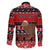Personalised New Zealand Christmas Family Matching Puletasi Dress and Hawaiian Shirt Aotearoa Kiwi Meri Kirihimete Red Version LT14 - Polynesian Pride
