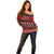Personalised New Zealand Christmas Off Shoulder Sweater Aotearoa Kiwi Meri Kirihimete Red Version LT14 - Polynesian Pride